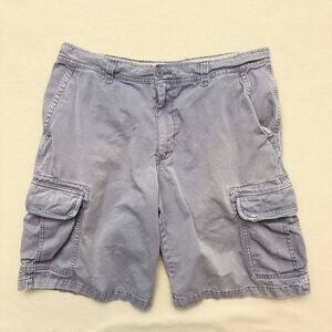 Vintage Old Navy Blue Ripstop Cargo Shorts Loose Baggy Skater Y2K Size 35